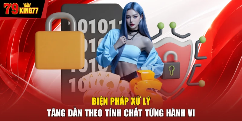 Điều khoản dịch vụ - Biện pháp xử lý tăng dần theo tính chất từng hành vi