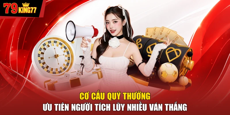 Game bài - Cơ cấu quỹ thưởng ưu tiên người tích lũy nhiều ván thắng