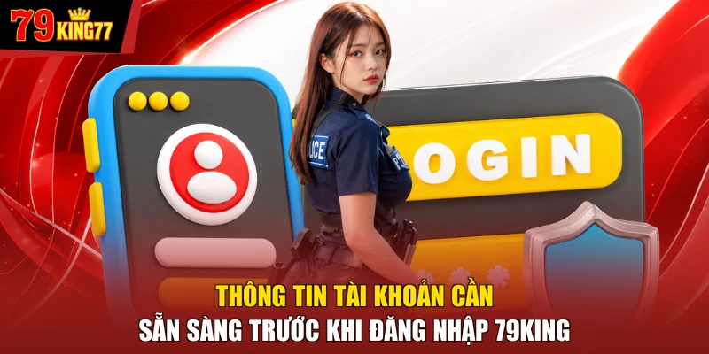 Thông tin tài khoản cần sẵn sàng trước khi đăng nhập 79KING
